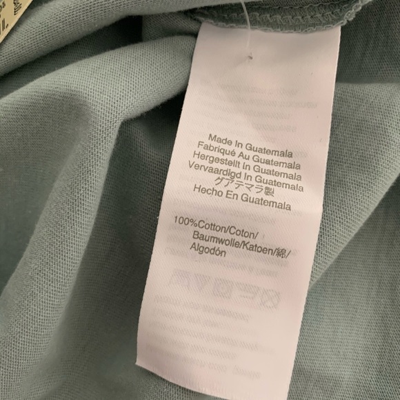 M MADEWELL tee NWT crew neck seafoam blue grey T - Picture 5 of 7